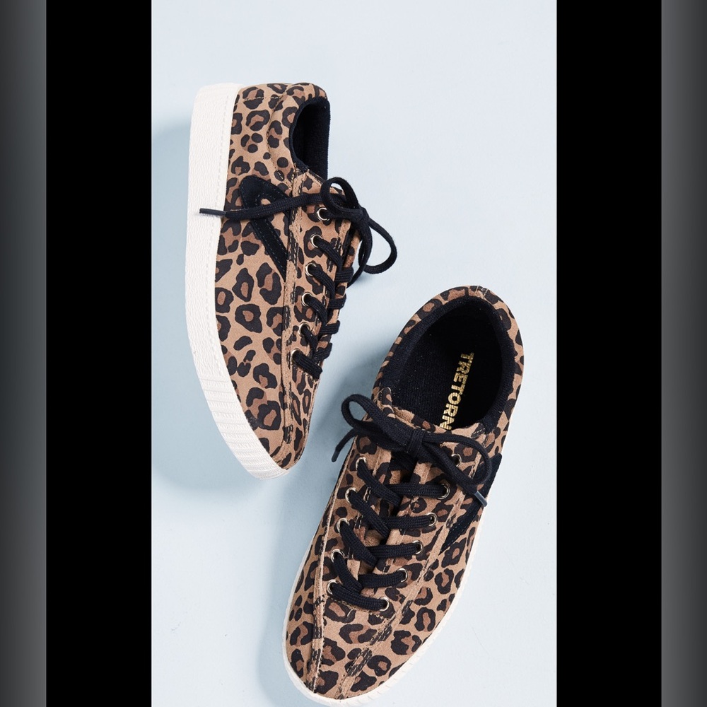 Tretorn Trylite Plus Leopard Sneakers Leather 7.5